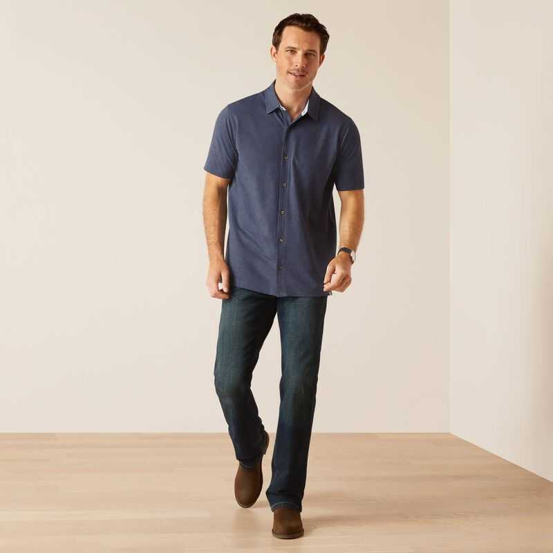 Ariat Ingleside Shirt Navy | 436CKLOMT