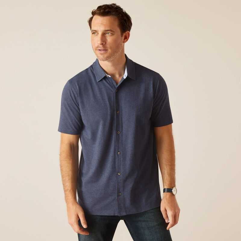 Ariat Ingleside Shirt Navy | 436CKLOMT