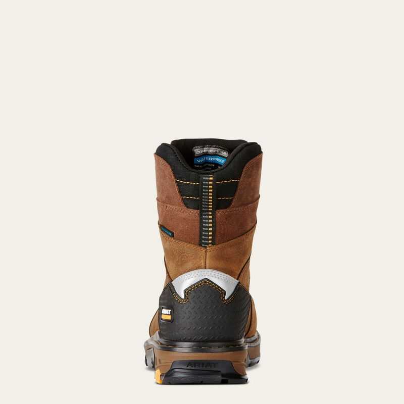 Ariat Intrepid 8' Waterproof Composite Toe Work Boot Brown | 831GKBPZT