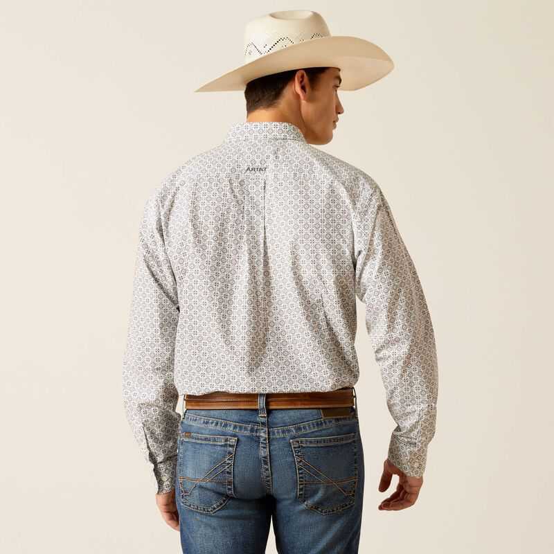 Ariat Jimmy Fitted Shirt Grey | 651VCFHWE