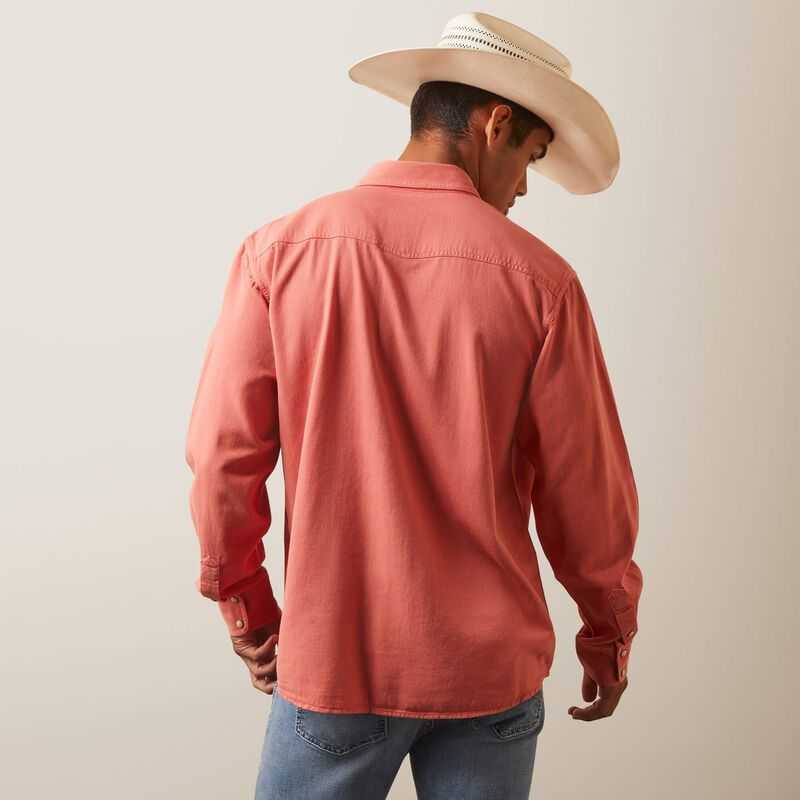 Ariat Jurlington Retro Fit Shirt Dark Red | 569DKMFYV