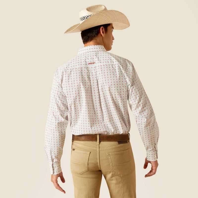 Ariat Kade Classic Fit Shirt White | 586PZLQYN