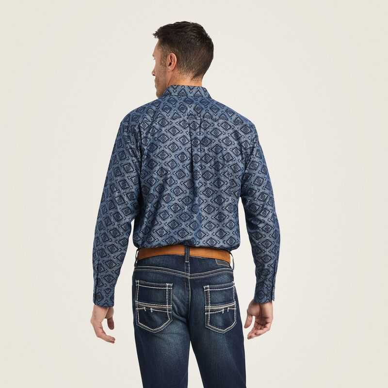 Ariat Keanu Classic Fit Shirt Blue | 802JLBKEQ