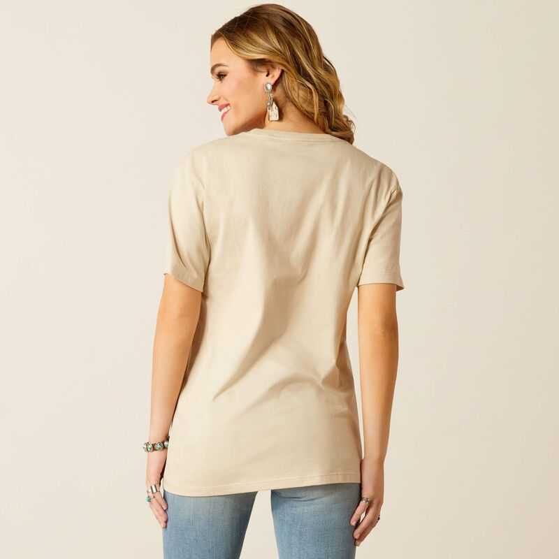 Ariat Keep Walkin' Cowboy T-Shirt Beige | 738QFNTLD