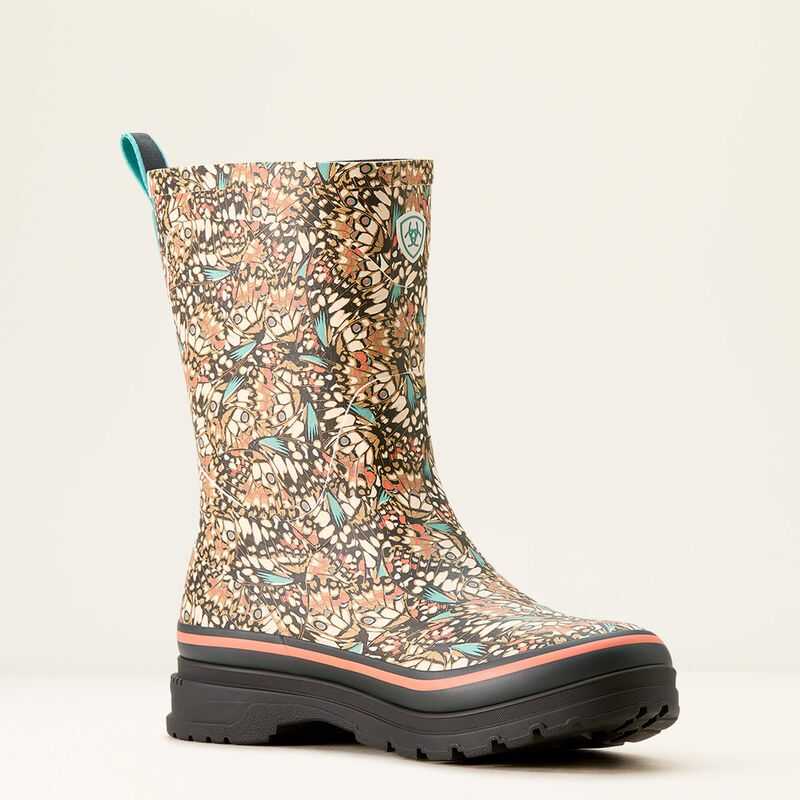 Ariat Kelmarsh Mid Rubber Boot Butterfly | 491UXSGQP