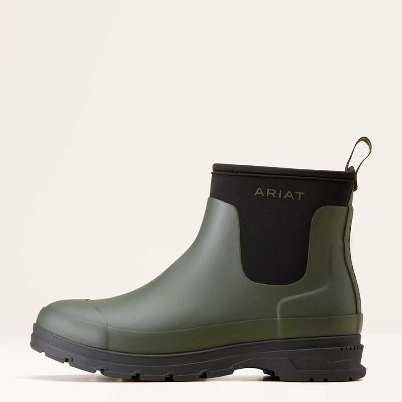 Ariat Kelmarsh Shortie Rubber Boot Dark Olive | 368RHGWKJ