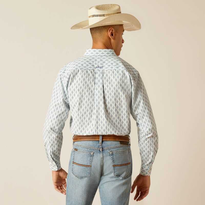 Ariat Kendrick Fitted Shirt White | 579HKXZSV