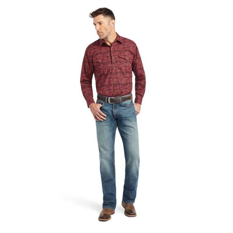 Ariat Kinglsey Classic Fit Shirt Red | 852UMCHIP