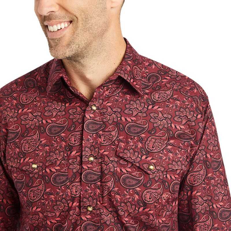 Ariat Kinglsey Classic Fit Shirt Red | 852UMCHIP