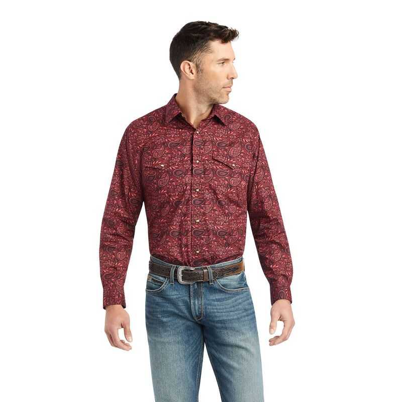 Ariat Kinglsey Classic Fit Shirt Red | 852UMCHIP