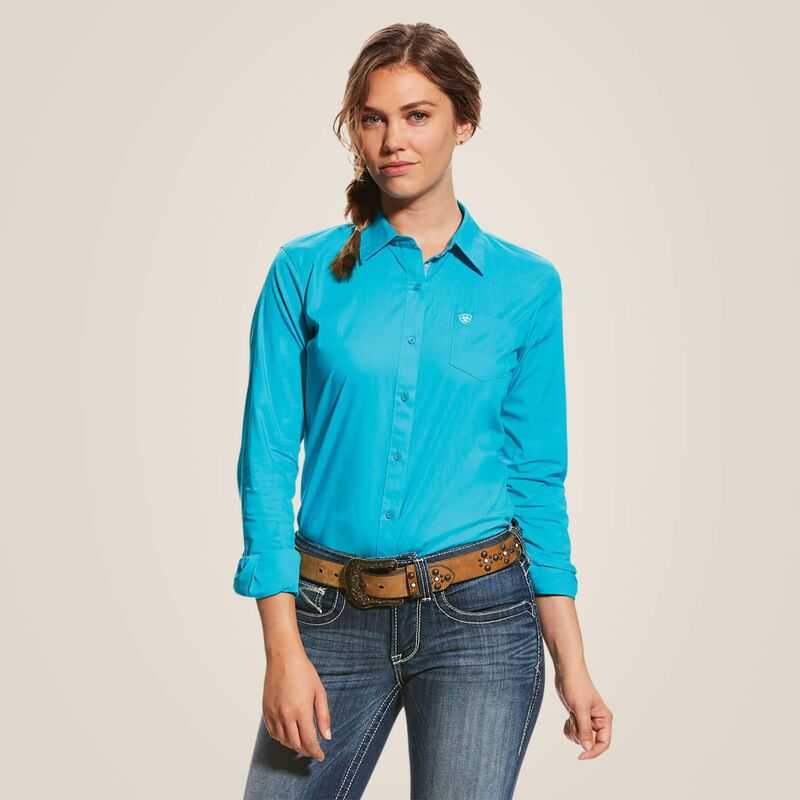 Ariat Kirby Stretch Shirt Bluebird | 483DKGYWO