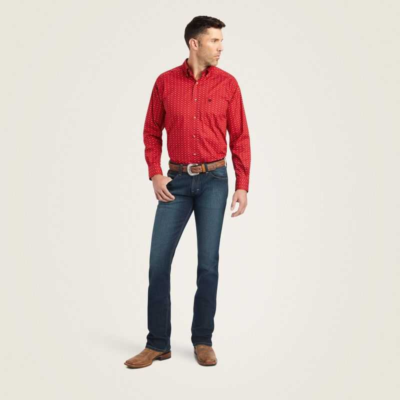 Ariat Korbin Stretch Classic Fit Shirt Samba | 480JNSAUI