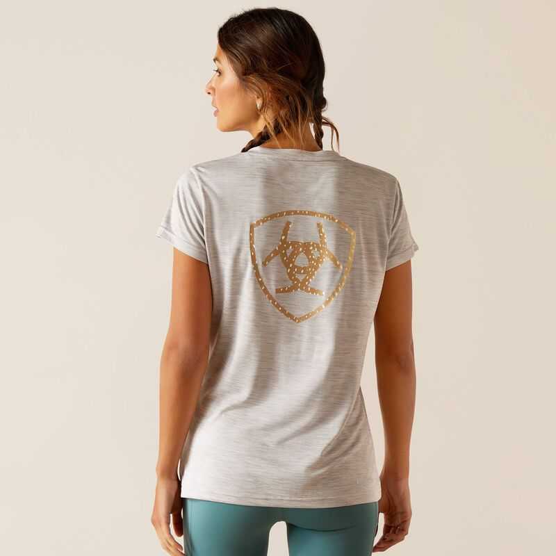 Ariat Laguna Logo Top Grey | 625OLCBDV