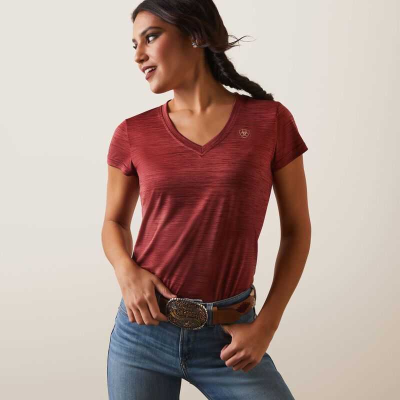 Ariat Laguna Patriot T-Shirt Burgundy | 465GELQYH