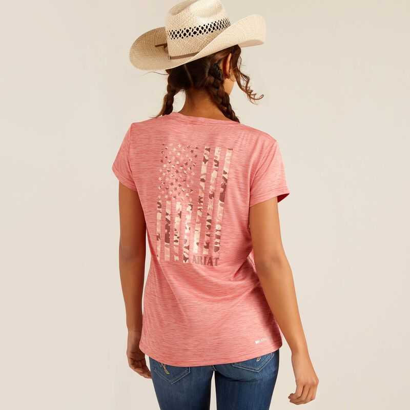 Ariat Laguna Patriot T-Shirt Rose | 234WRKLVU