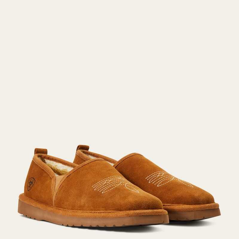 Ariat Lasso Square Toe Slipper Brown | 162YCTKSB