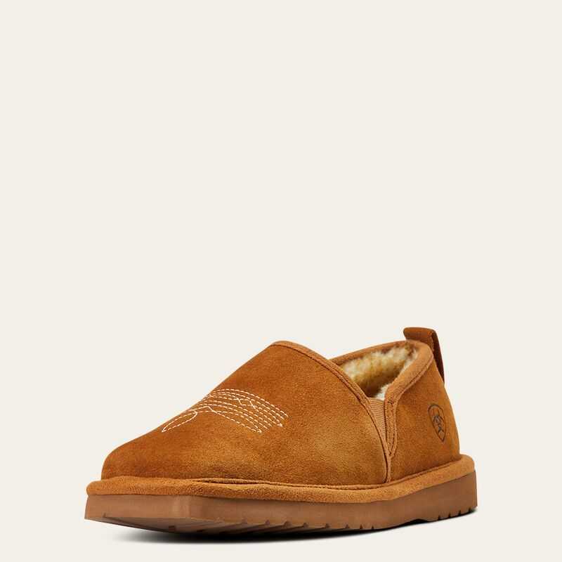 Ariat Lasso Square Toe Slipper Brown | 162YCTKSB