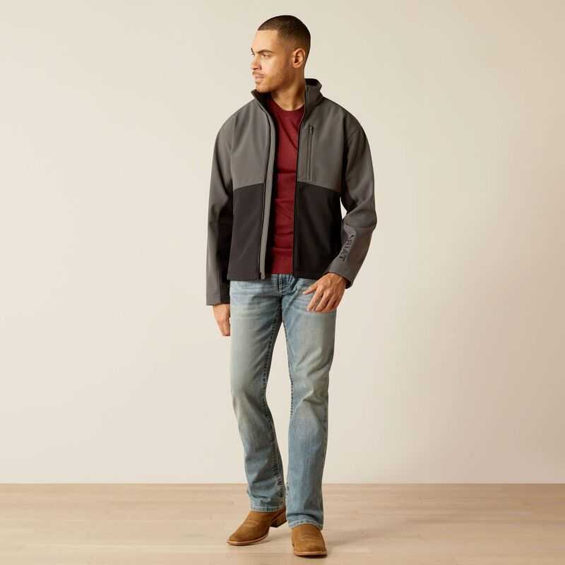 Ariat Logan Softshell Jacket Grey | 026TIRBZG