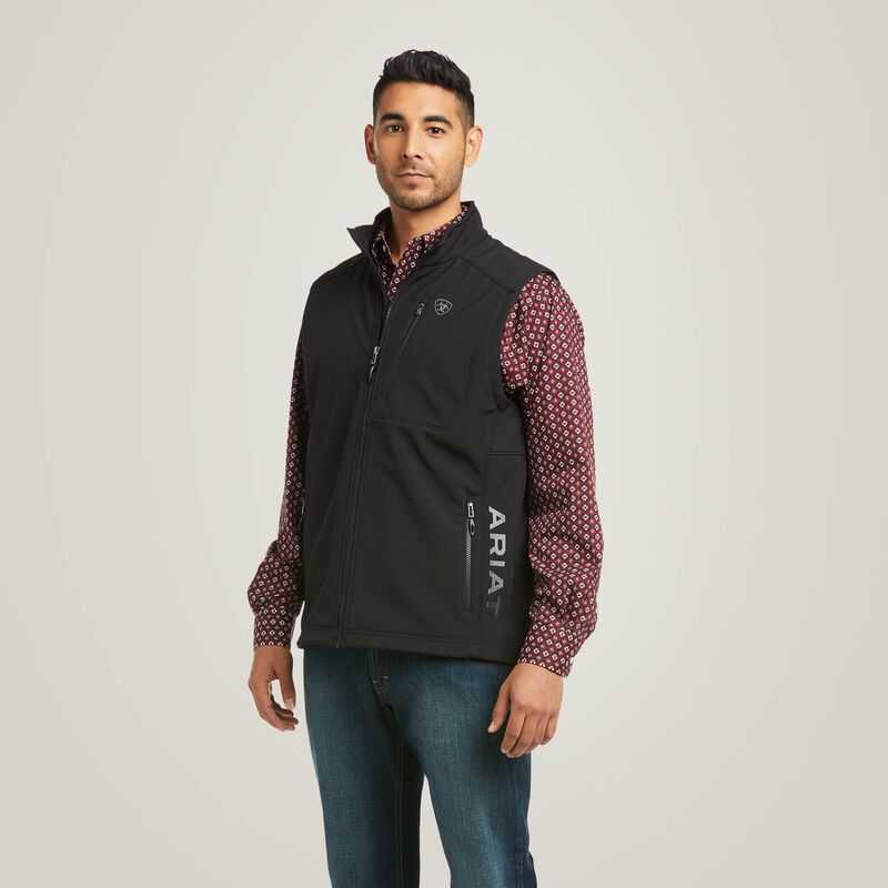 Ariat Logo 2.0 Patriot Softshell Vest Black | 705OTWHCN