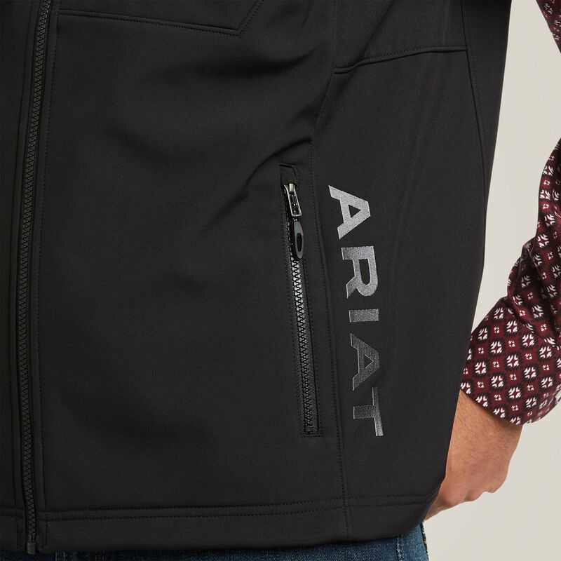 Ariat Logo 2.0 Patriot Softshell Vest Black | 705OTWHCN