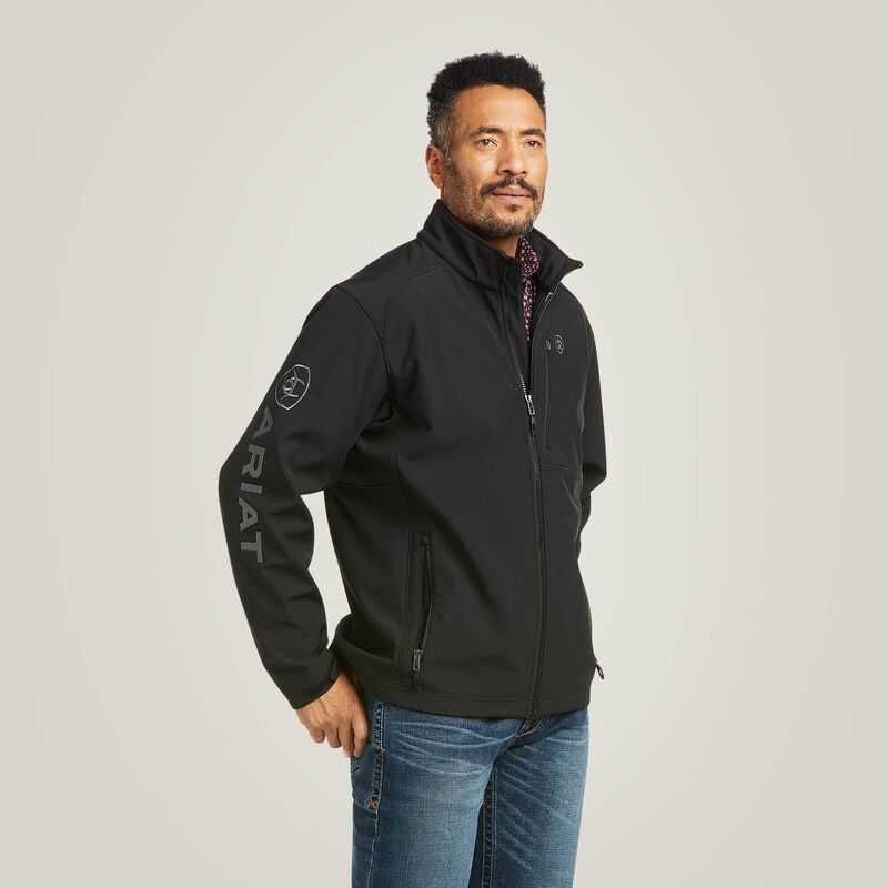 Ariat Logo 2.0 Patriot Softshell Water Resistant Jacket Black | 439LIGNWX