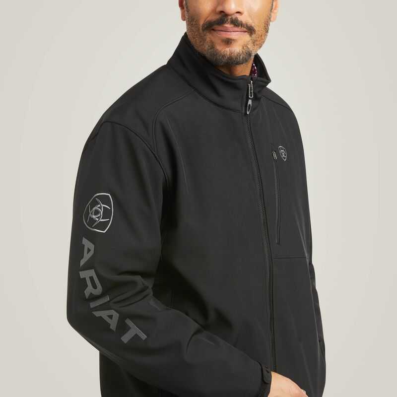 Ariat Logo 2.0 Patriot Softshell Water Resistant Jacket Black | 439LIGNWX