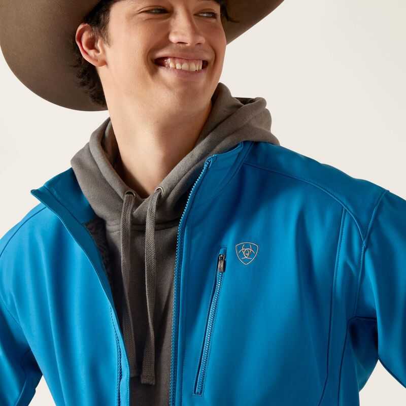 Ariat Logo 2.0 Softshell Jacket Blue | 405BREZTK