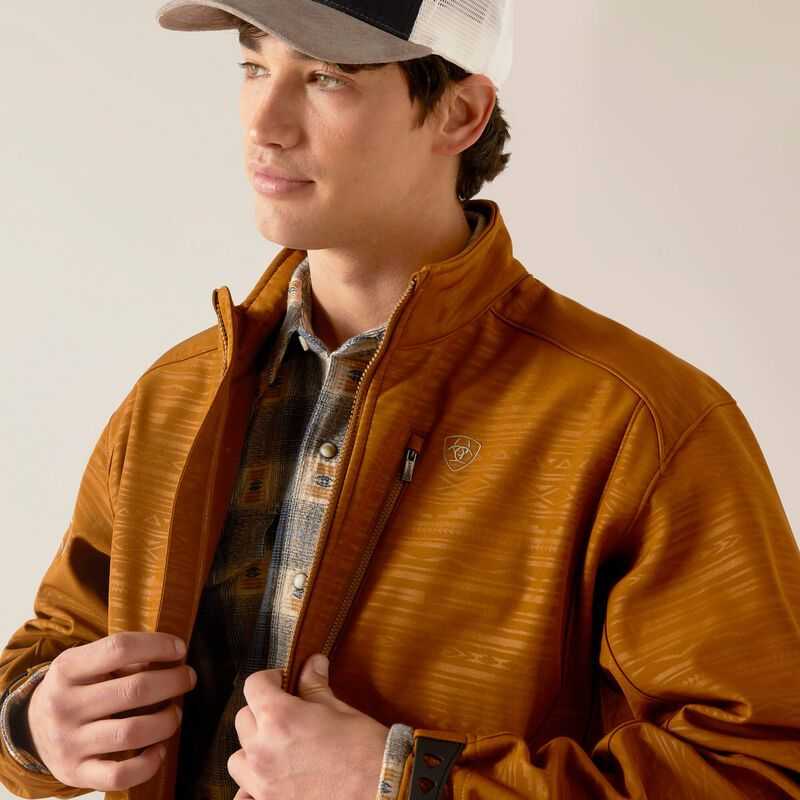 Ariat Logo 2.0 Softshell Jacket Brown | 075LMWUYK