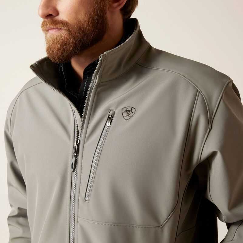 Ariat Logo 2.0 Softshell Jacket Grey | 592ZCIHKJ