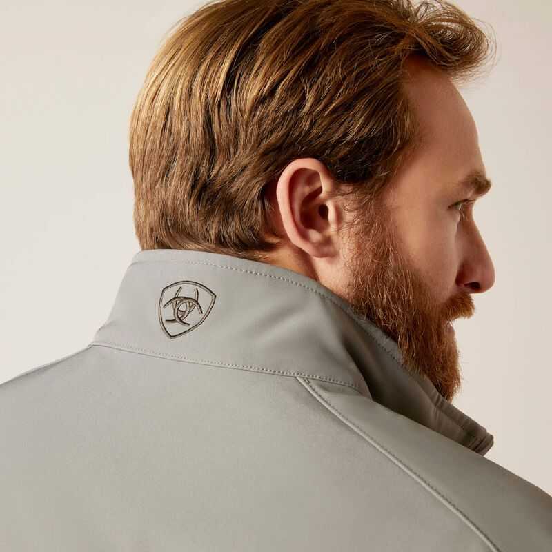 Ariat Logo 2.0 Softshell Jacket Grey | 592ZCIHKJ