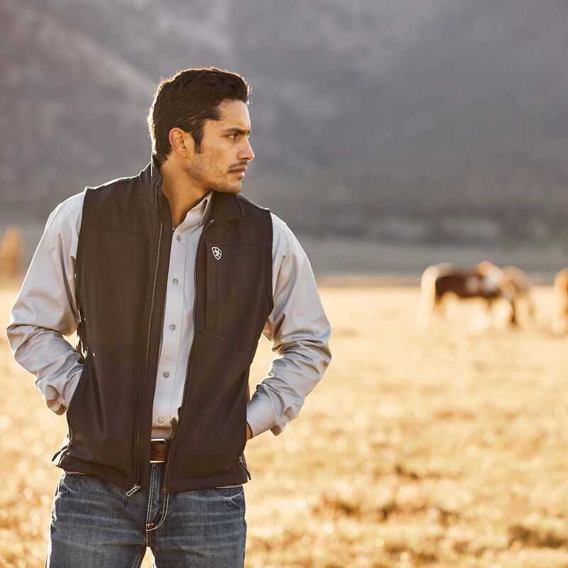 Ariat Logo 2.0 Softshell Vest Black | 935MOZLPT