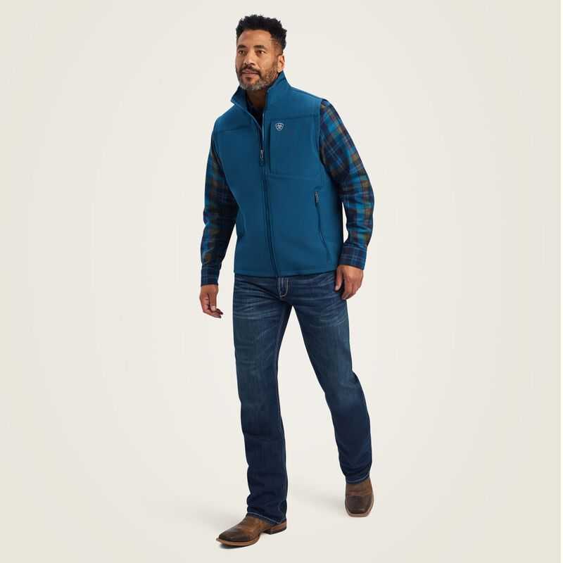 Ariat Logo 2.0 Softshell Vest Blue | 361JMTDWC