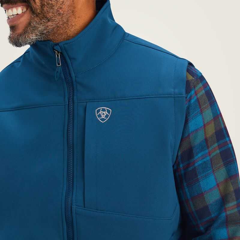 Ariat Logo 2.0 Softshell Vest Blue | 361JMTDWC