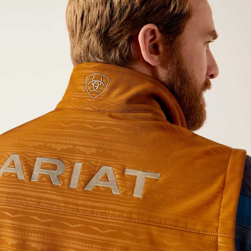 Ariat Logo 2.0 Softshell Vest Brown | 127DVIMUX