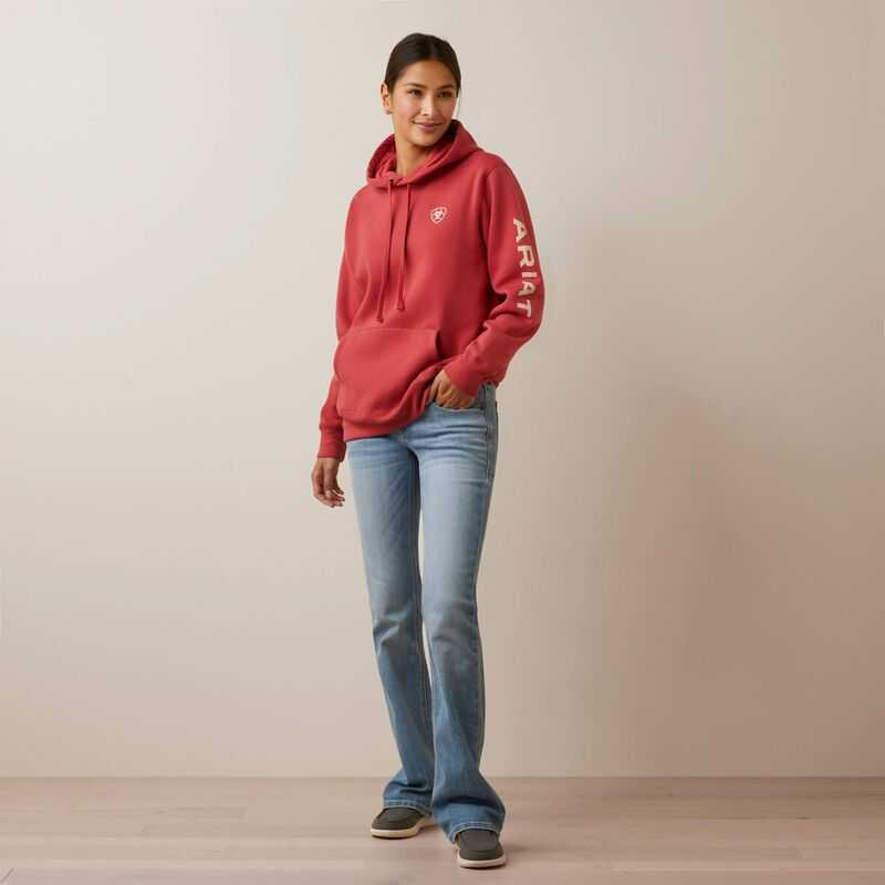 Ariat Logo Hoodie Cardinal | 320QBUMGY