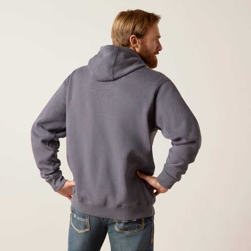 Ariat Logo Hoodie Grey | 241YWOXRP