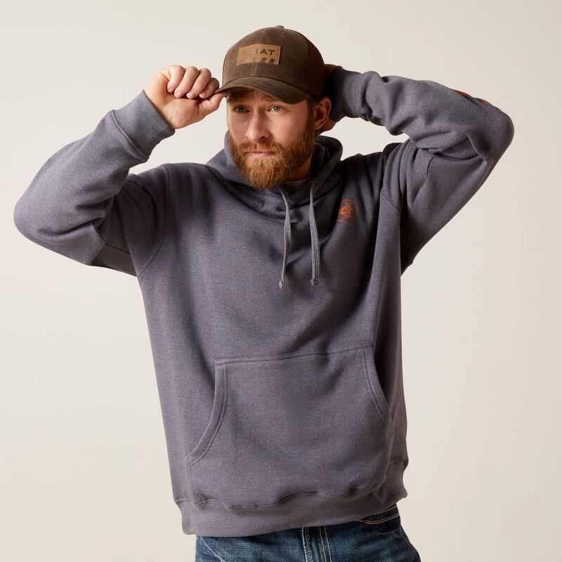 Ariat Logo Hoodie Grey | 241YWOXRP