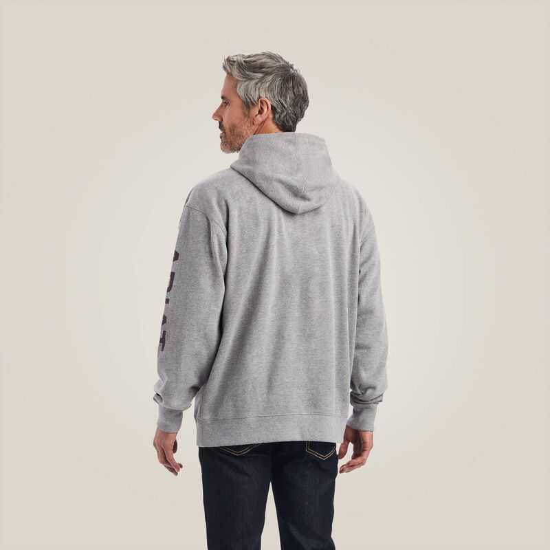 Ariat Logo Hoodie Grey | 523GHSQYU