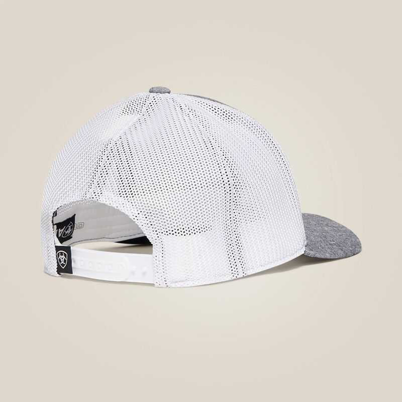 Ariat Logo Patch Cap Grey | 582LHOZQJ