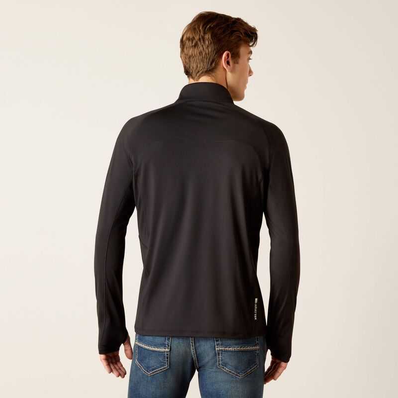 Ariat Lowell 1/4 Zip Recycled Materials Baselayer Black | 243TBKOLM