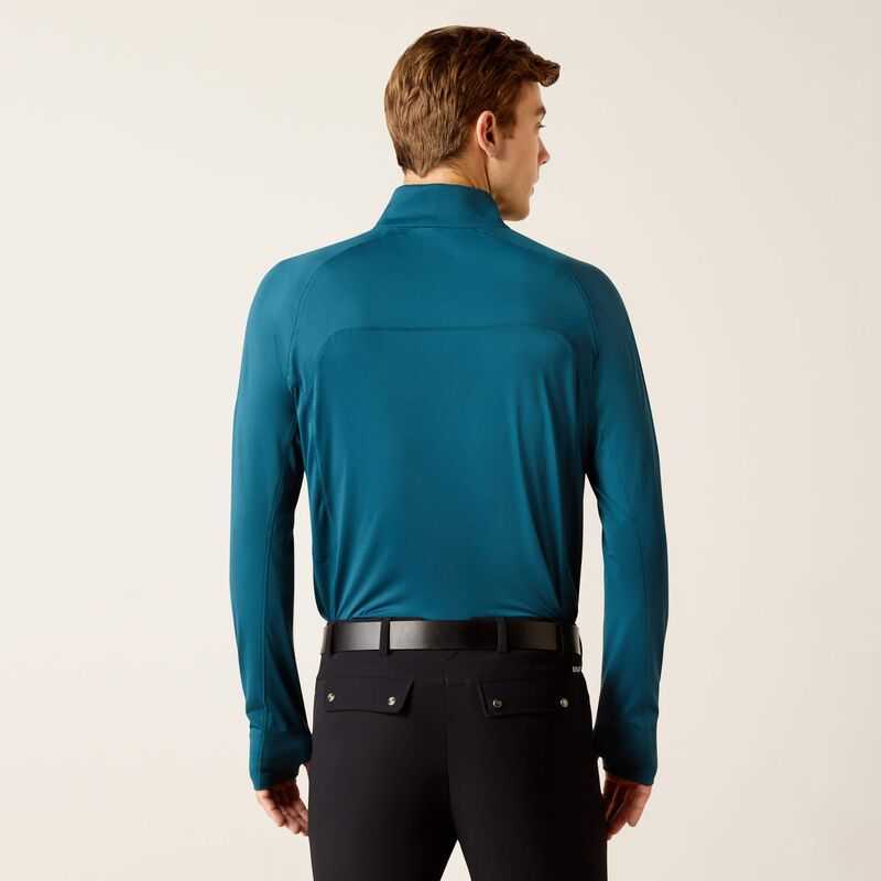 Ariat Lowell 1/4 Zip Recycled Materials Baselayer Reflecting Pond | 725HNRPYV