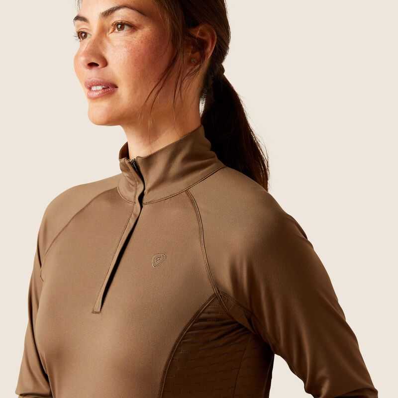 Ariat Lowell 2.0 1/4 Zip Baselayer Canteen | 028WTZFOJ