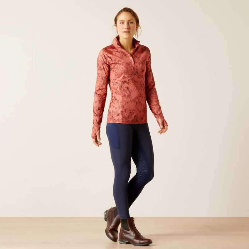 Ariat Lowell 2.0 1/4 Zip Baselayer Toile | 952VHJBAU