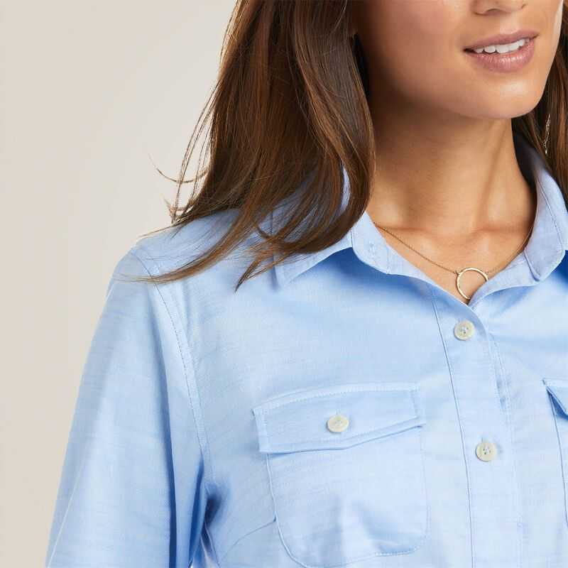 Ariat Loyola Popover Shirt Blue | 389JPXASC