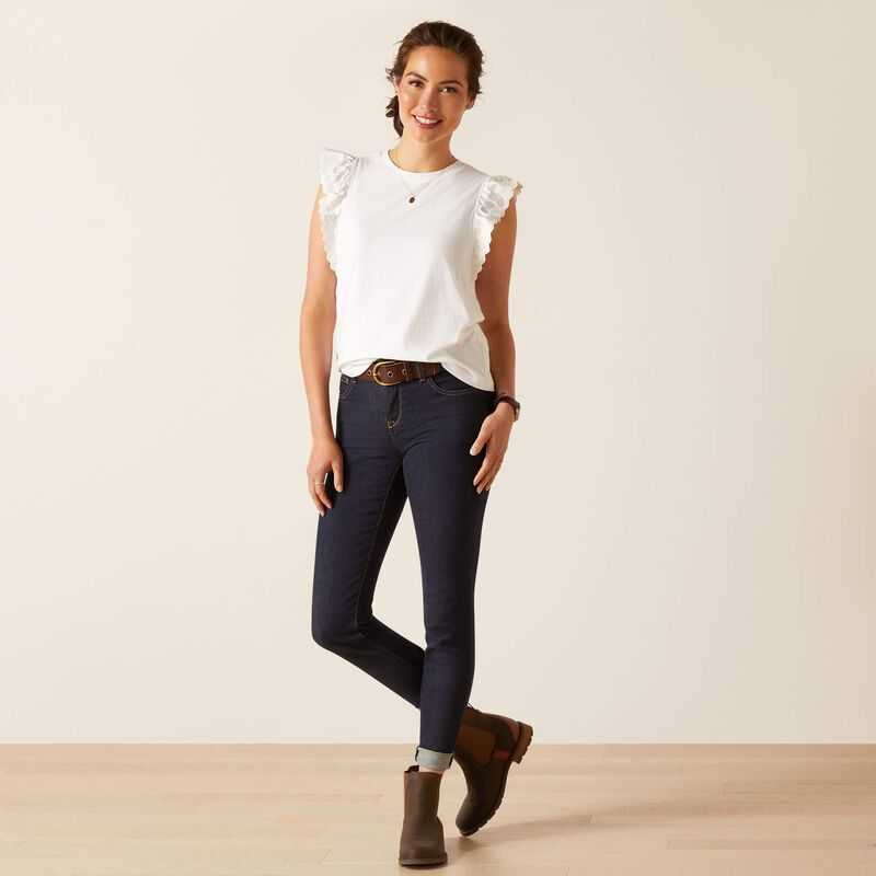 Ariat Ludlow Top White | 197YOHGKJ