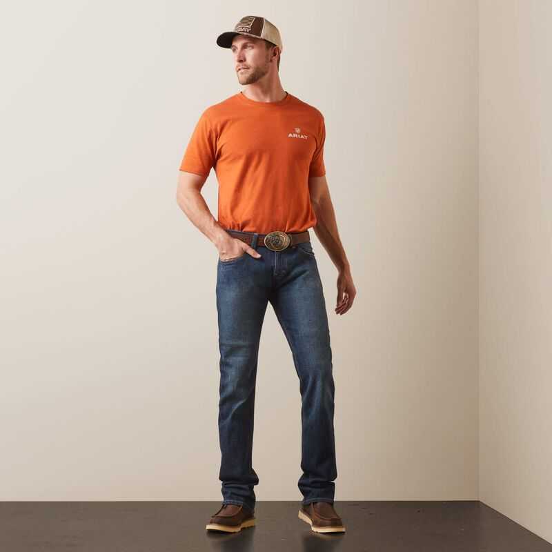 Ariat M7 Rocker Stretch Legacy Stackable Straight Leg Jean Fremont | 089OCKQZM