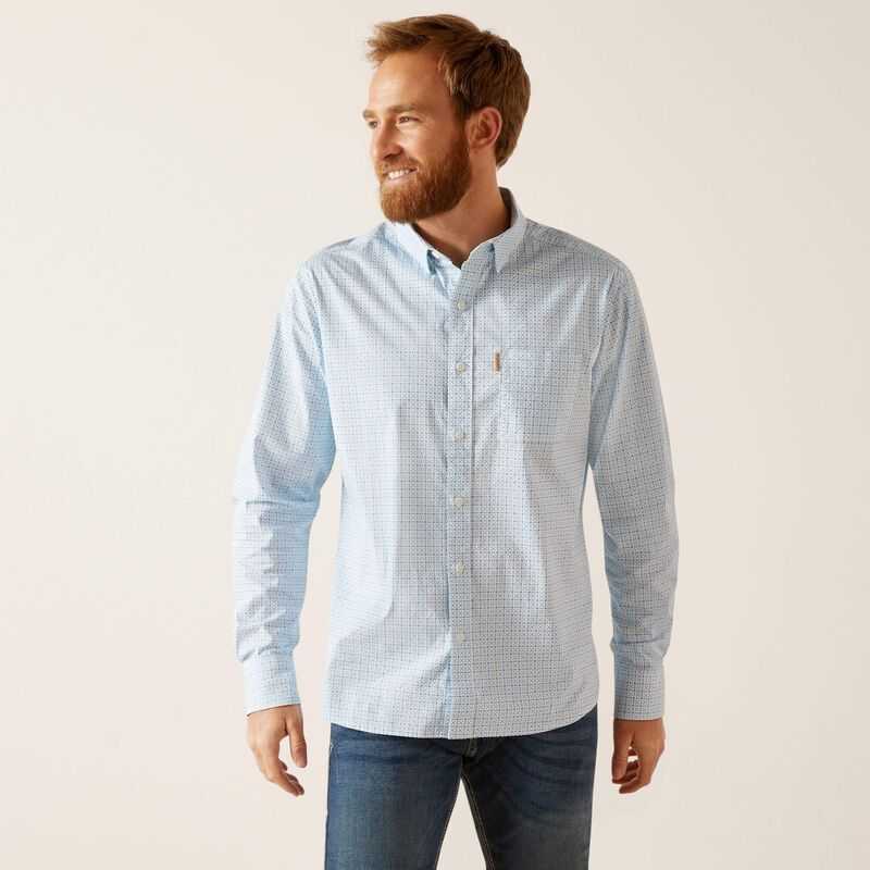 Ariat Madden Stretch Modern Fit Shirt White | 714ZNIELP