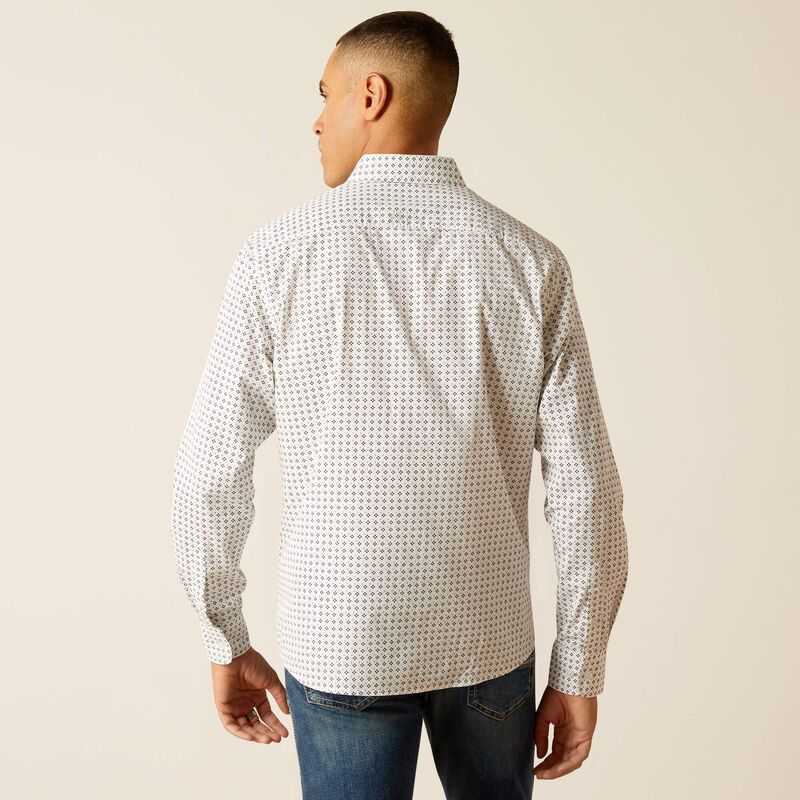 Ariat Major Stretch Modern Fit Shirt White | 813IXSTEB