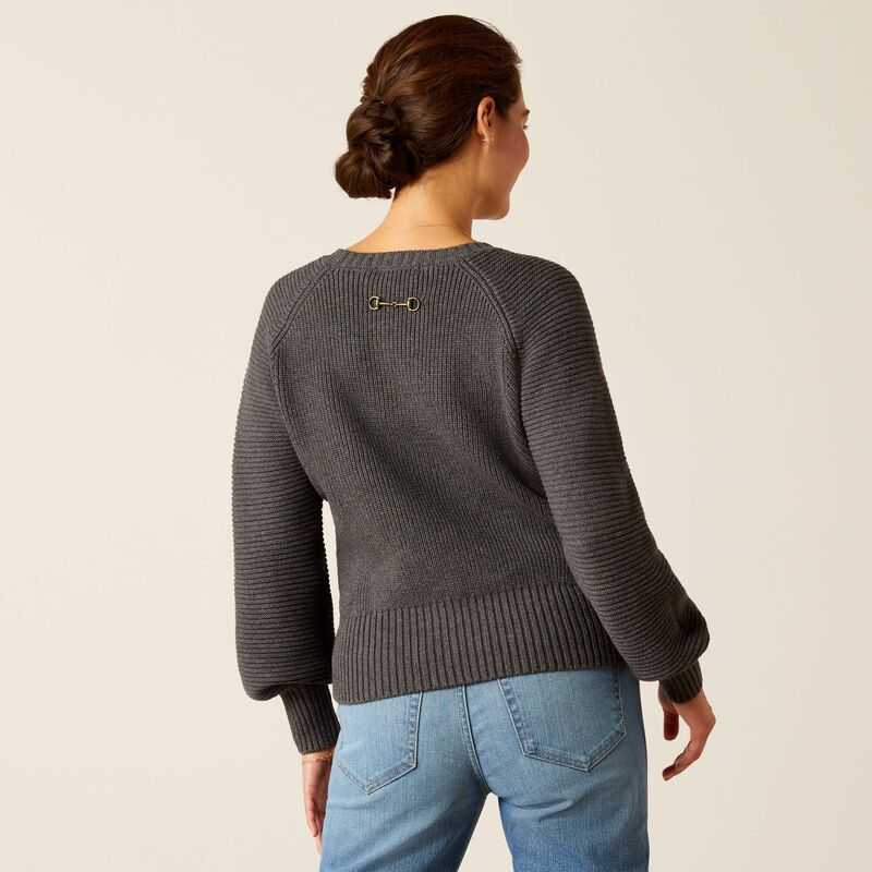 Ariat Malvern Sweater Grey | 189ZQMDFC