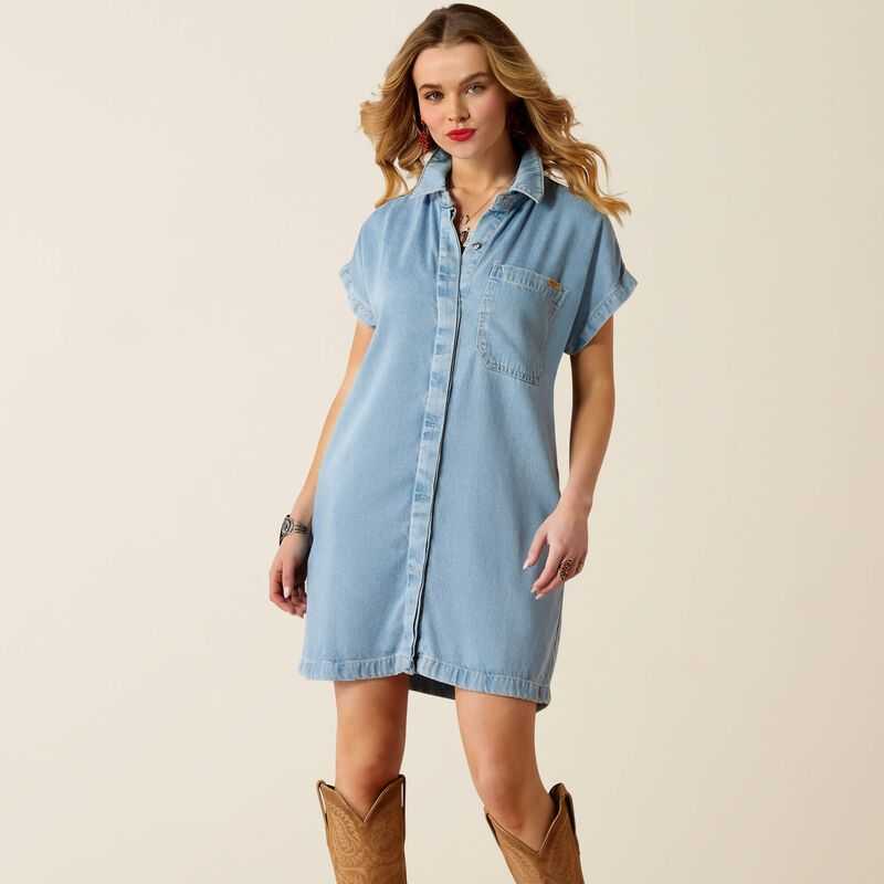 Ariat Marla Shirt Dress Wave | 926CQEOUX